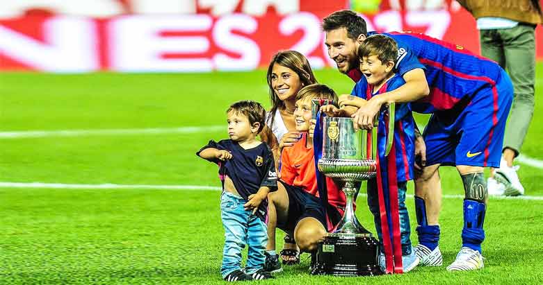 مێسی هاتریكی تۆمار كرد و بووه‌ خاوه‌نی سێیه‌مین منداڵ